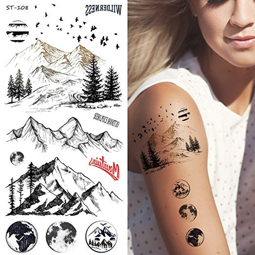 mountain outline tattoo