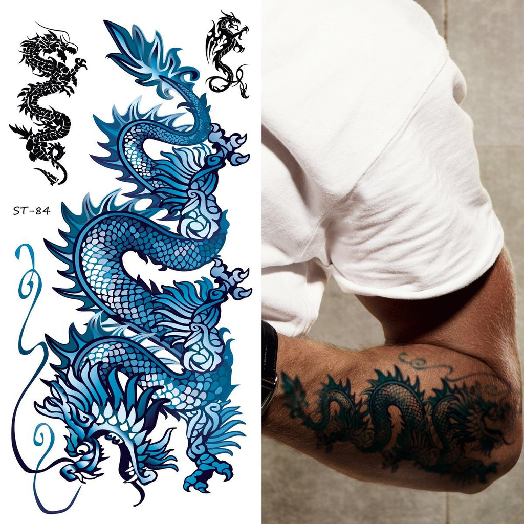 Does anyone have a blue porcelain tattoo like this? I love this style but I  don't know how well it ages. The details are very small and I don't know if  it'll